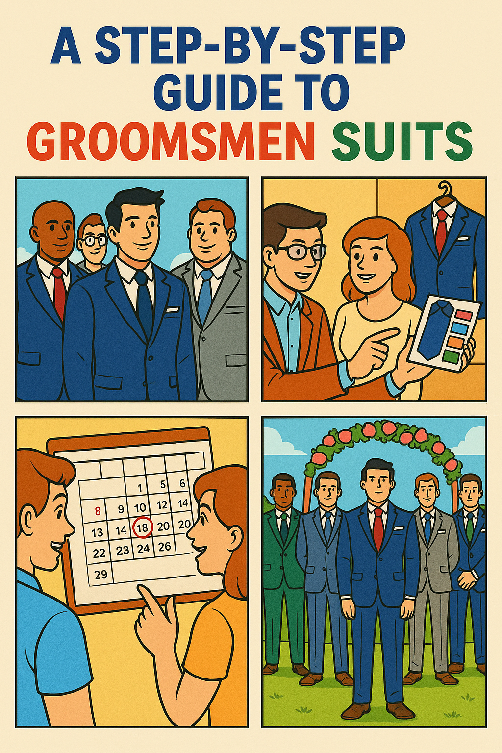 The Complete Groom & Groomsmen Suit Guide by ARZEL