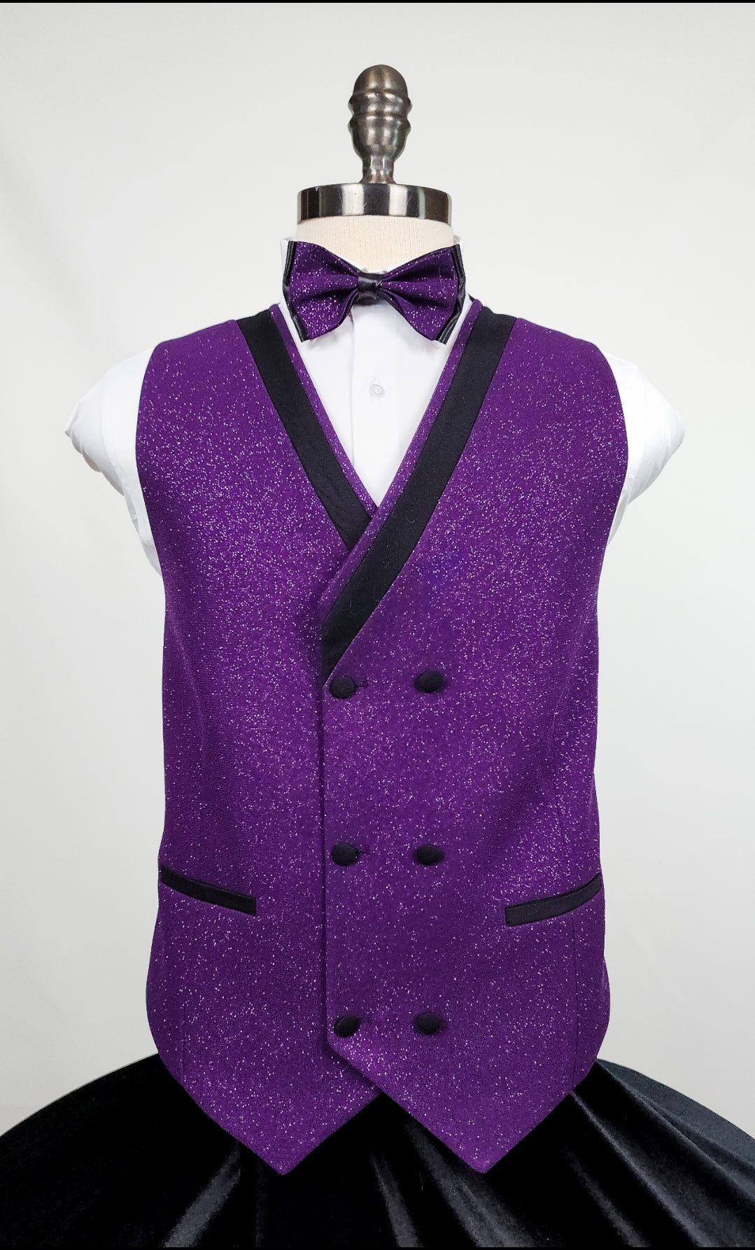 š Regal Purple Glitter Tuxedo