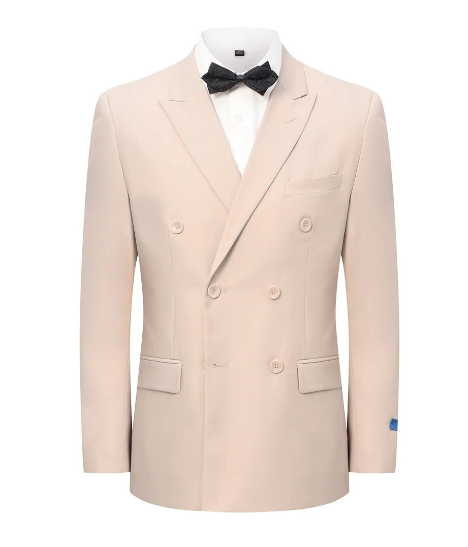 GV Beige Double Breasted Suit