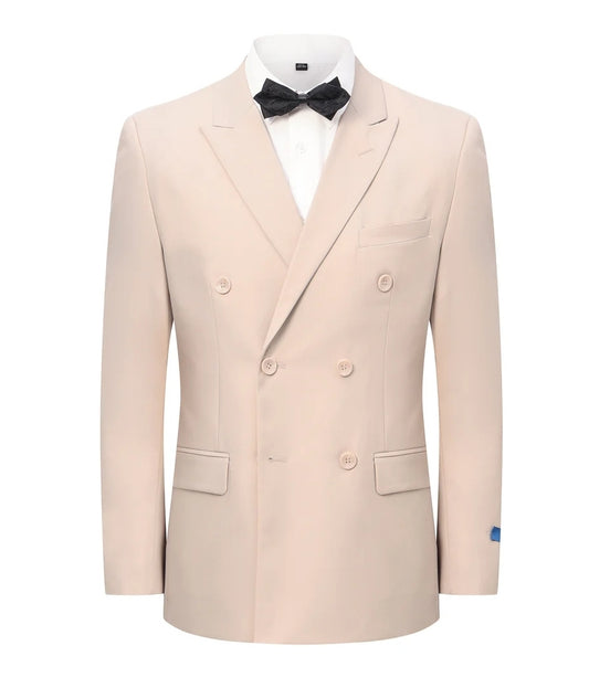 GV Beige Double Breasted Suit