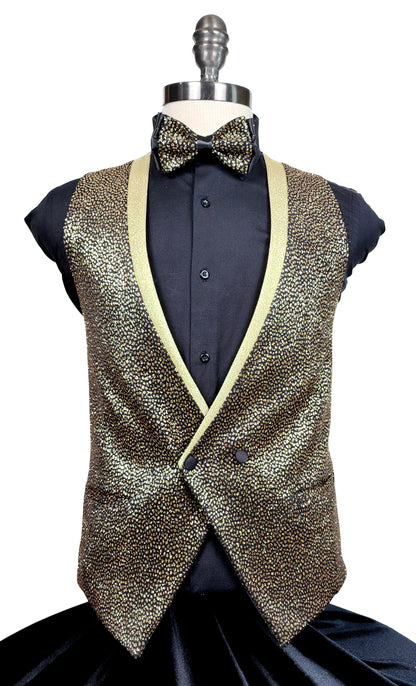 Black & Gold Metallic Tuxedo