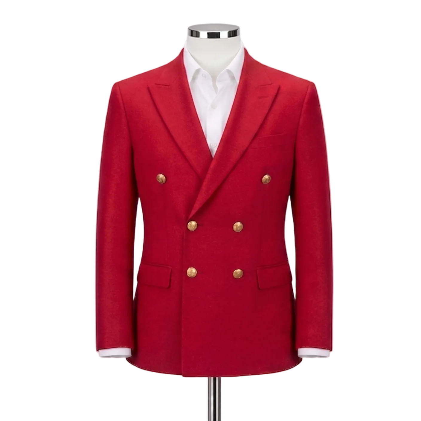 ARZEL Red Double Breasted Blazer