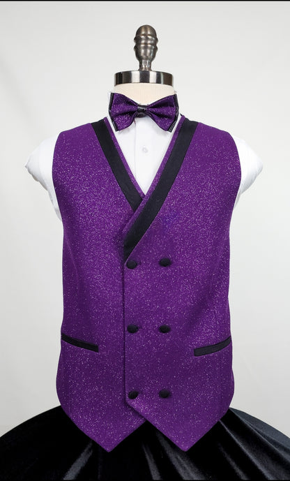 💜 Regal Purple Glitter Tuxedo