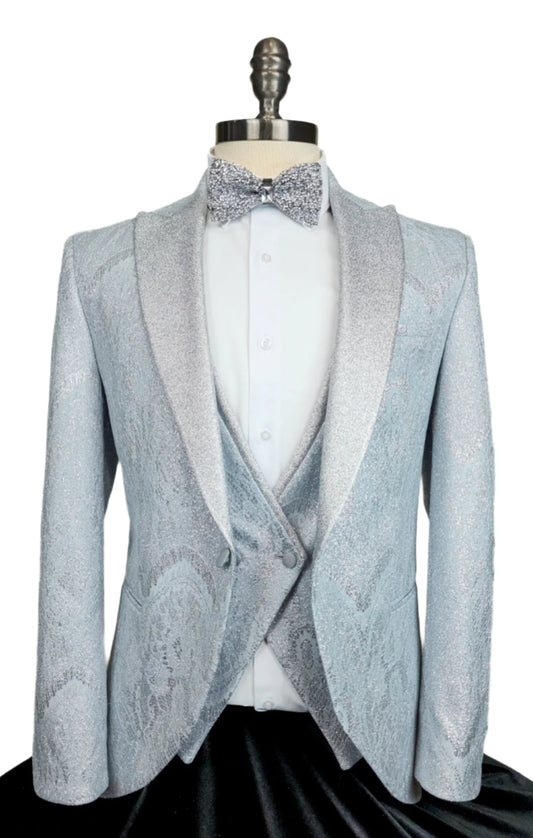 Silver Lace Tuxedo