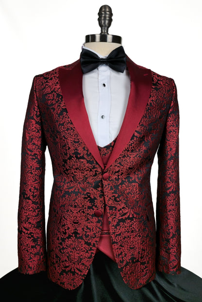 The Crimson Noir Slim-Fit Tuxedo