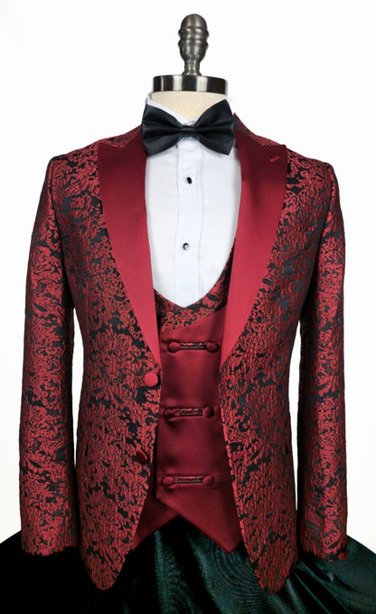 The Crimson Noir Slim-Fit Tuxedo