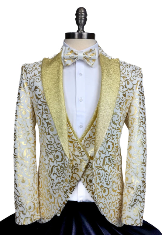 The Imperial Gold & White Tuxedo