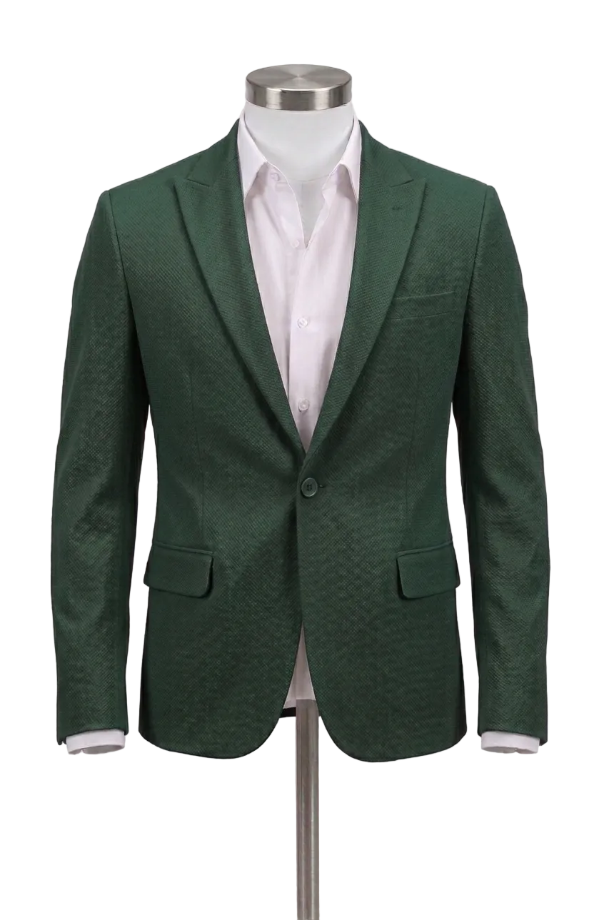 ARZEL Hunter Green Slim Blazer