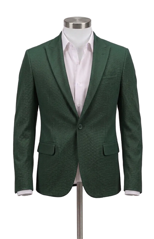 ARZEL Hunter Green Slim Blazer