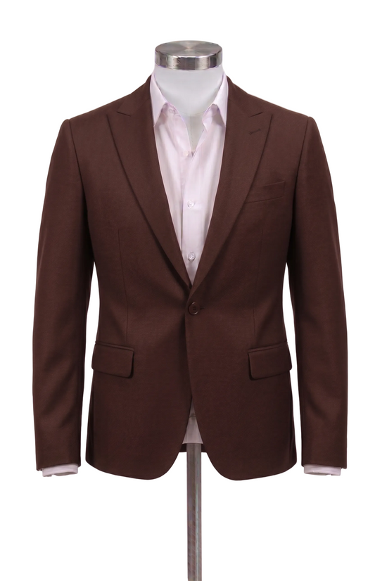ARZEL Brown Slim Blazer