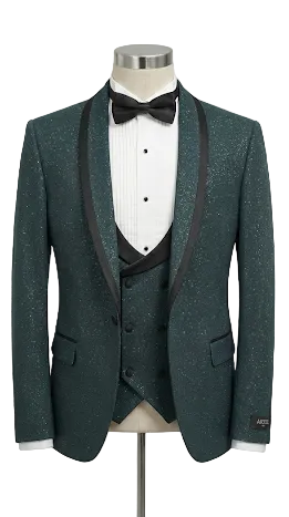 Emerald Green Sparkle- Slim Fit Tuxedo