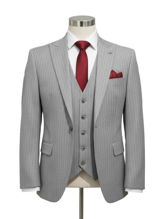 Grey ARZEL Executive Stripe Suit